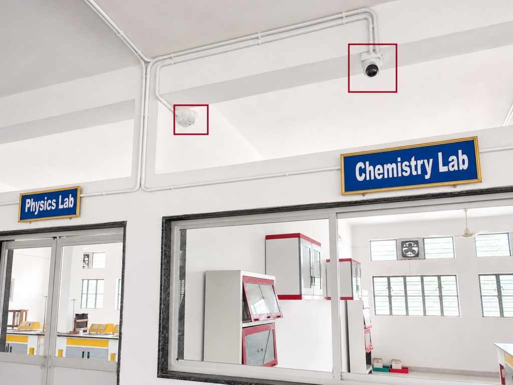 CCTV Cameras for 24 7 Surveillance and Campus Security at Shahbaaz School