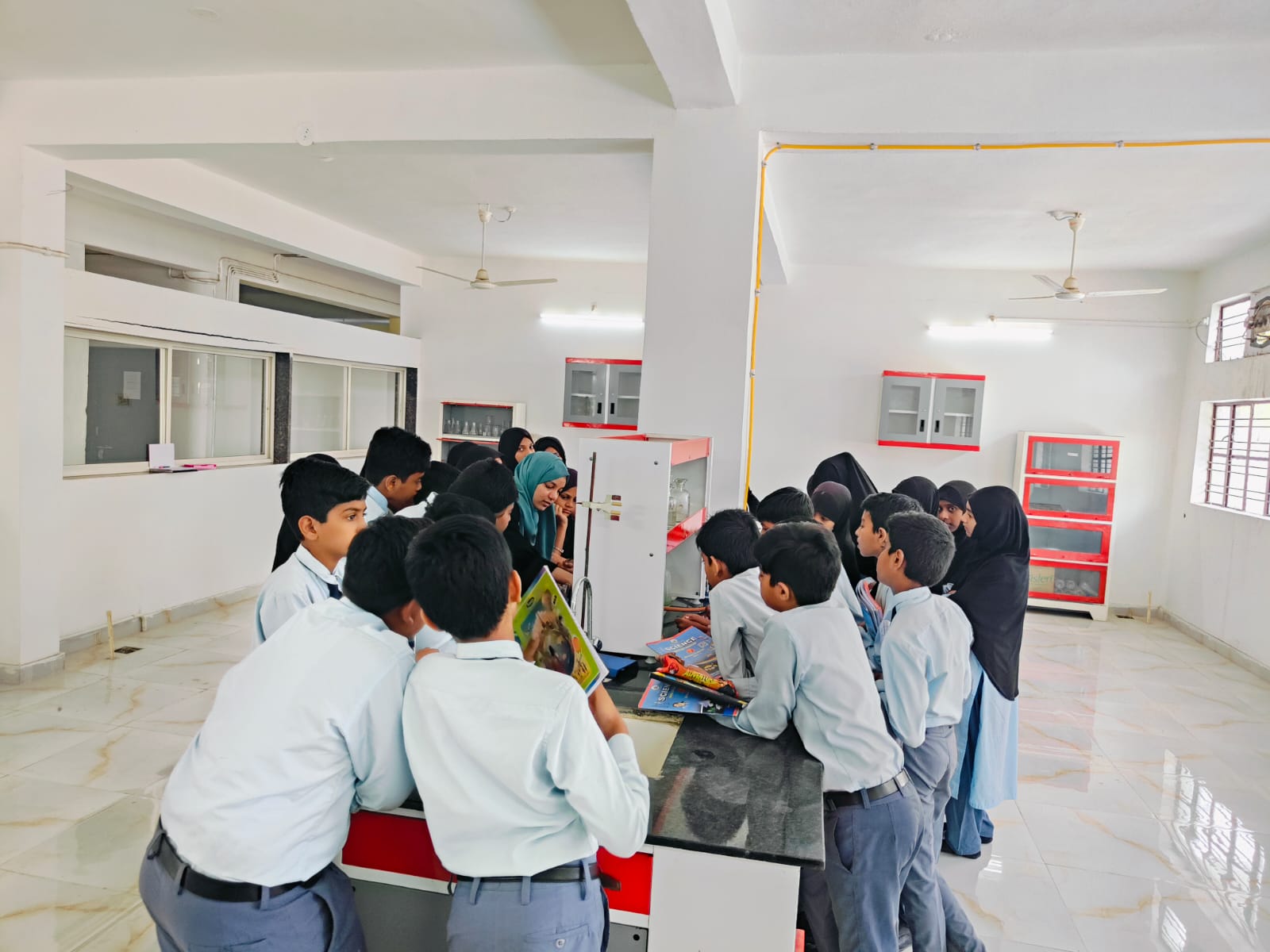 Chemistry Lab Lesson in Progress Shahbaaz High School