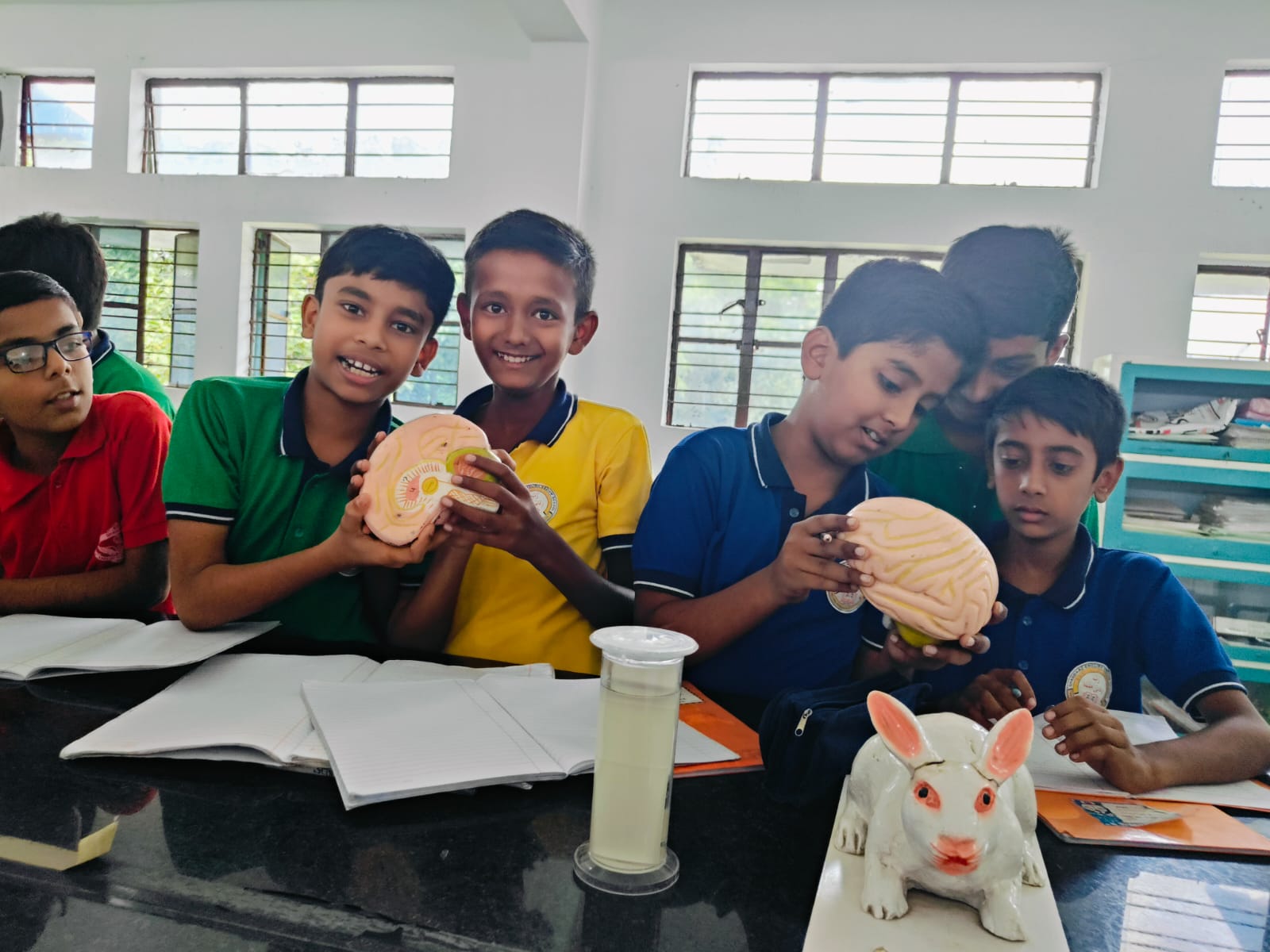 Biology Lab Lesson in Progress Shahbaaz
