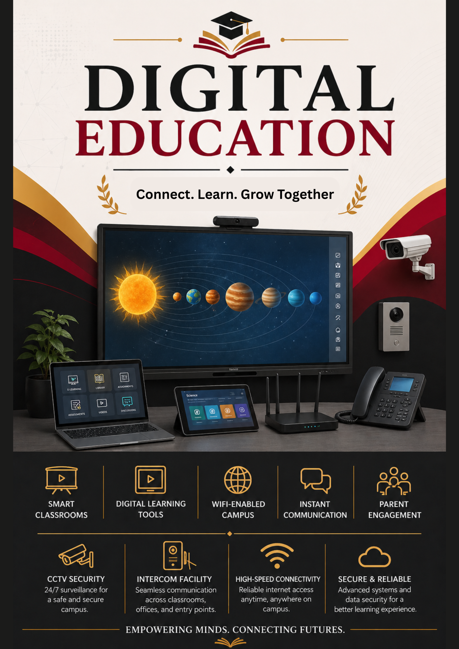 Shahbaaz School Digital Education Poster
