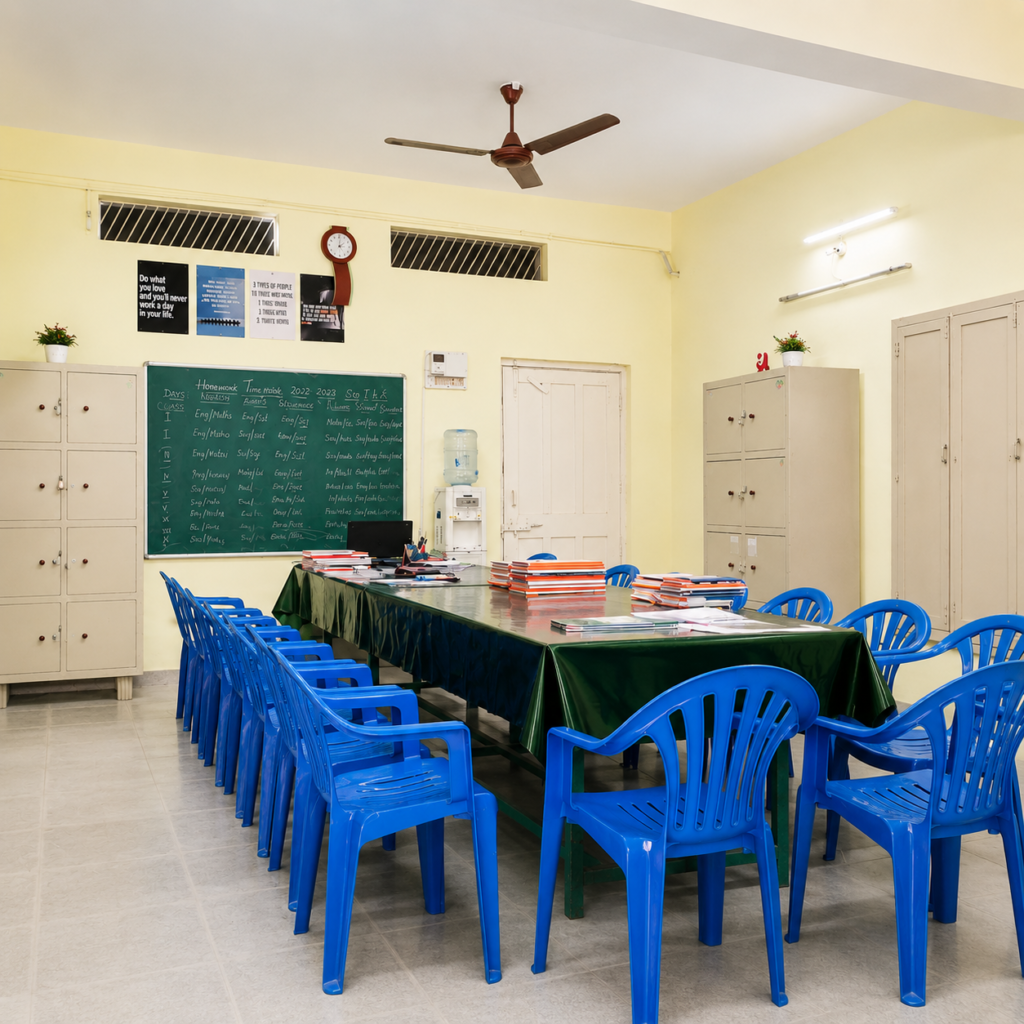 Staff Room at Shahbaaz English Medium School