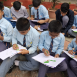World Environment Day 2026 Students Participating in the Drawing Competition at Shahbaaz School