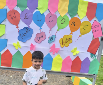 Shahbaaz Nursery Students First Day of School Photobooth Pictures