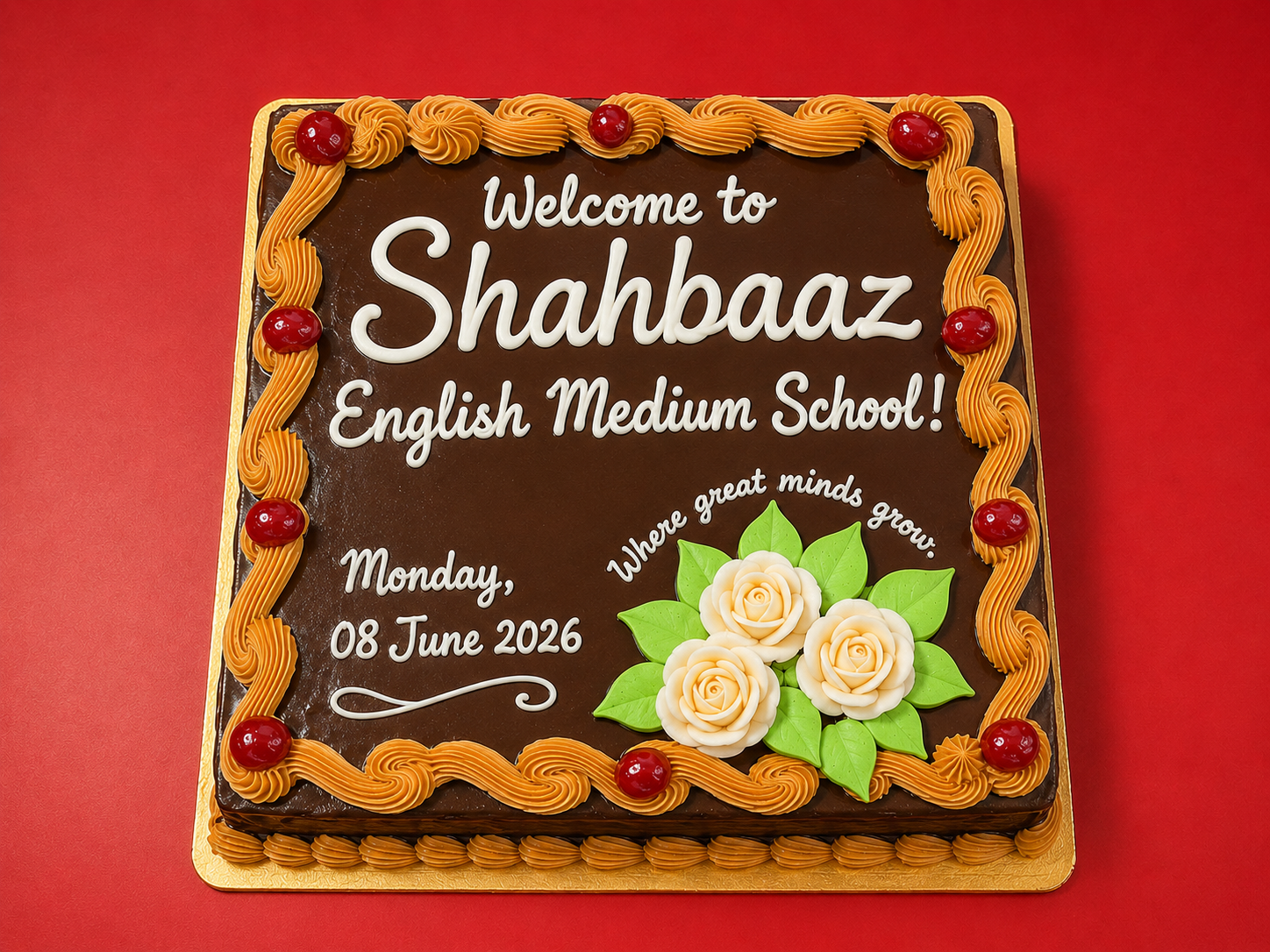 Shahbaaz Pre Primary Academic Year 2026 2027 Welcome Cake