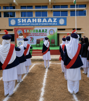 Shahbaaz School Girl Scouts Taking Their Pledge
