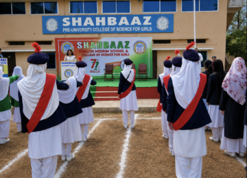 Shahbaaz School Girl Scouts Taking Their Pledge