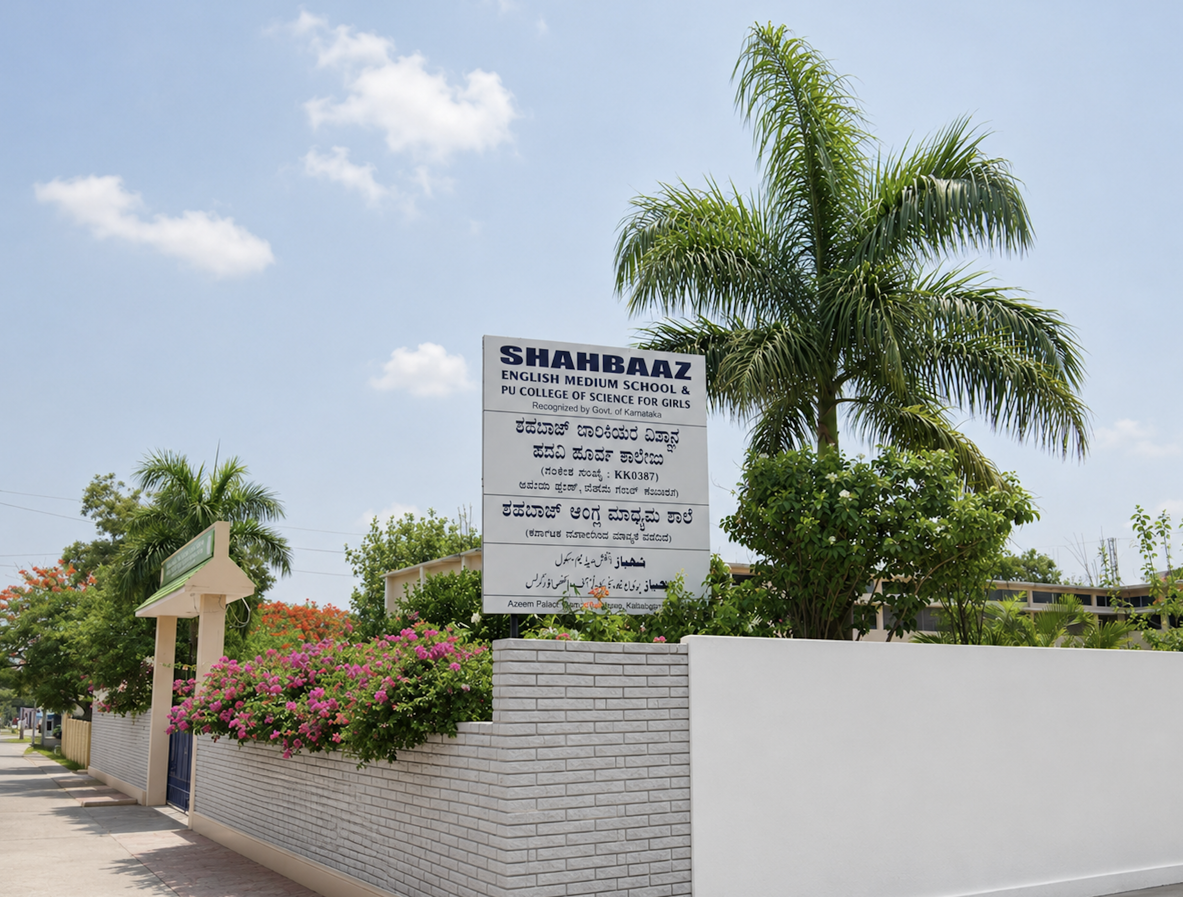 Shahbaaz School Side Profile From the Street