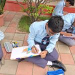 World Environment Day 2026 Students Participating in the Drawing Competition at Shahbaaz School