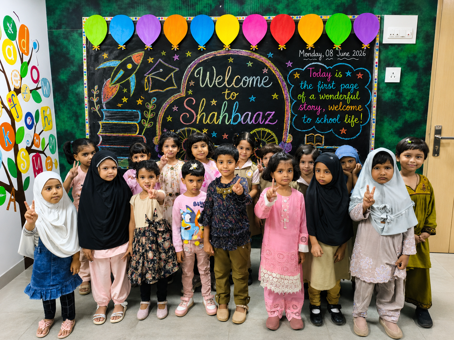 Pre Primary Kids On First Day of School 2026 2027